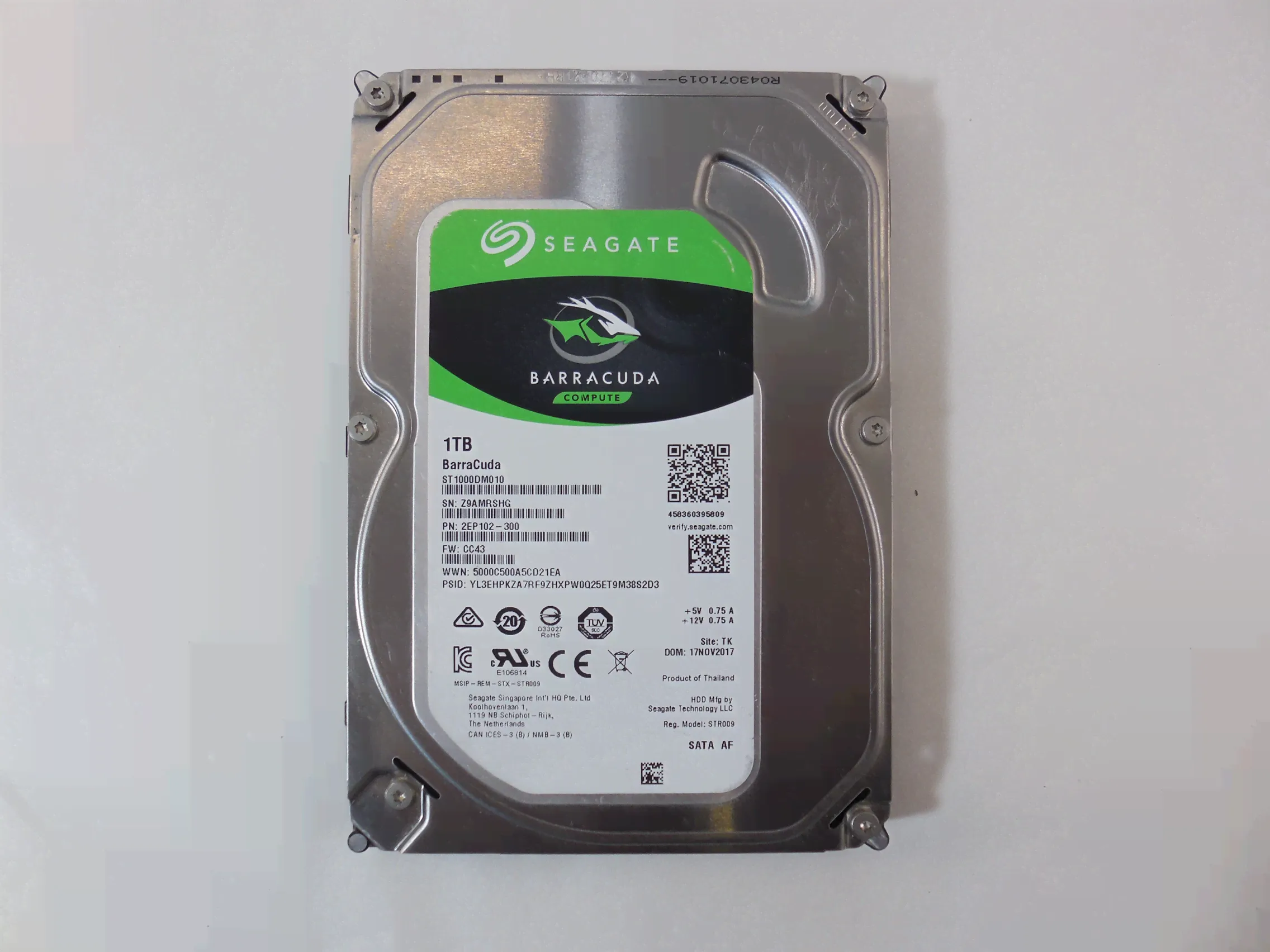 Жесткий диск 3.5 SATA 1TB Seagate Barracuda