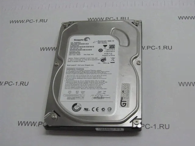 Жесткий диск HDD SATA 500Gb SeaGate Barracuda-3