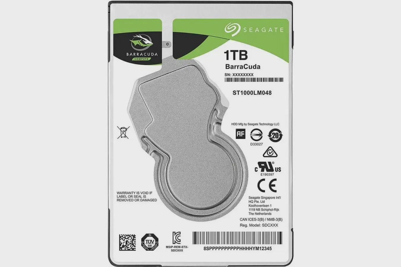 Жесткий диск HDD SATA 2,5 1000Gb Seagate Barracuda ST1000LM048